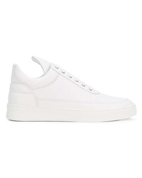 Мужские белые кожаные низкие кеды от Filling Pieces