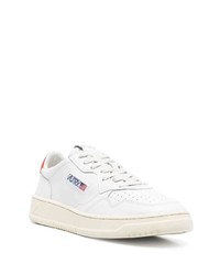 Мужские белые кожаные низкие кеды от AUTRY