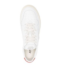 Мужские белые кожаные низкие кеды от AUTRY