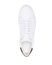 Мужские белые кожаные низкие кеды от Scarosso