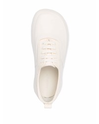 Мужские белые кожаные низкие кеды от Ambush