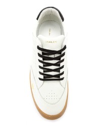 Мужские белые кожаные низкие кеды от OSKLEN