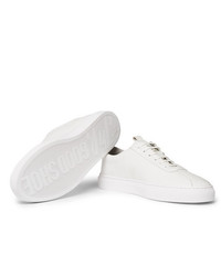 Мужские белые кожаные низкие кеды от Grenson