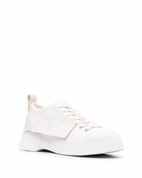 Мужские белые кожаные низкие кеды от JW Anderson