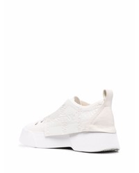 Мужские белые кожаные низкие кеды от JW Anderson