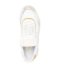 Мужские белые кожаные низкие кеды от Pantofola D'oro