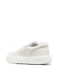 Мужские белые кожаные низкие кеды от Sunnei