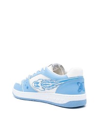 Мужские белые кожаные низкие кеды от Enterprise Japan