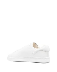 Мужские белые кожаные низкие кеды от Raf Simons