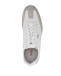 Мужские белые кожаные низкие кеды от Hugo