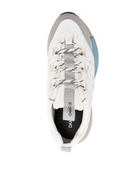 Мужские белые кожаные низкие кеды от Oamc