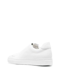 Мужские белые кожаные низкие кеды от Doucal's