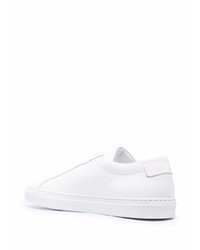 Мужские белые кожаные низкие кеды от Common Projects