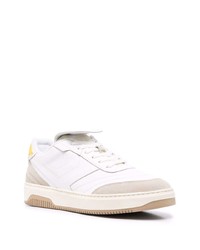 Мужские белые кожаные низкие кеды от Pantofola D'oro