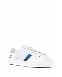 Мужские белые кожаные низкие кеды от D.A.T.E