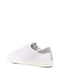 Мужские белые кожаные низкие кеды от D.A.T.E