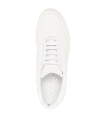 Мужские белые кожаные низкие кеды от Tagliatore