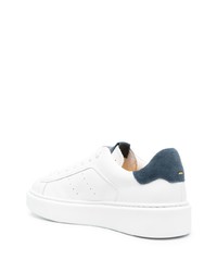 Мужские белые кожаные низкие кеды от Doucal's