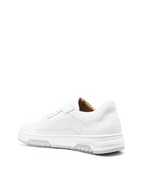 Мужские белые кожаные низкие кеды от Buscemi