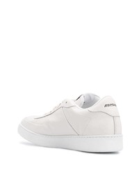 Мужские белые кожаные низкие кеды от Misbhv