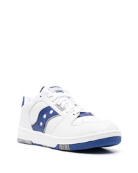 Мужские белые кожаные низкие кеды от Saucony