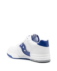 Мужские белые кожаные низкие кеды от Saucony