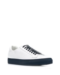 Мужские белые кожаные низкие кеды от Scarosso