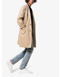 Мужские белые кожаные низкие кеды от Grenson