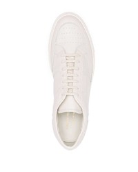 Мужские белые кожаные низкие кеды от Common Projects