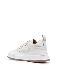 Мужские белые кожаные низкие кеды от Buttero