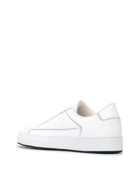 Мужские белые кожаные низкие кеды от Common Projects