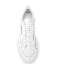 Мужские белые кожаные низкие кеды от Common Projects