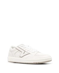 Мужские белые кожаные низкие кеды от Vans