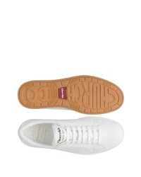 Мужские белые кожаные низкие кеды от Church's