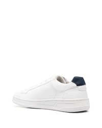 Мужские белые кожаные низкие кеды от Geox