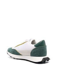 Мужские белые кожаные низкие кеды от Diesel