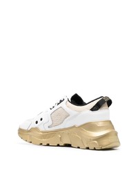 Мужские белые кожаные низкие кеды от VERSACE JEANS COUTURE