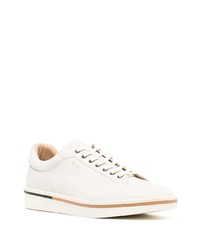 Мужские белые кожаные низкие кеды от Dunhill