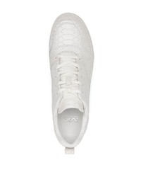 Мужские белые кожаные низкие кеды от Michael Kors