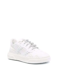 Мужские белые кожаные низкие кеды от Hide&Jack