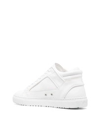 Мужские белые кожаные низкие кеды от Etq.