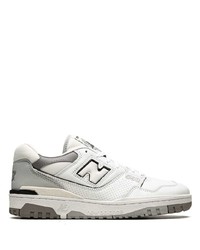 Мужские белые кожаные низкие кеды от New Balance