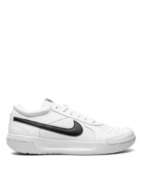 Мужские белые кожаные низкие кеды от Nike
