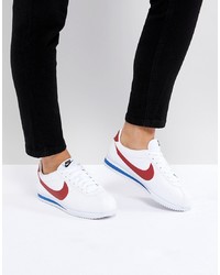 Женские белые кожаные низкие кеды от Nike