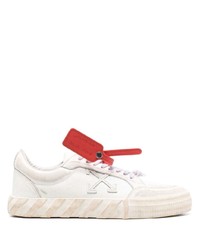 Мужские белые кожаные низкие кеды от Off-White