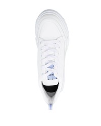 Мужские белые кожаные низкие кеды от McQ