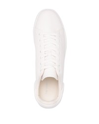 Мужские белые кожаные низкие кеды от Raf Simons