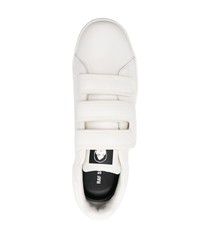 Мужские белые кожаные низкие кеды от Raf Simons