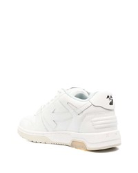 Мужские белые кожаные низкие кеды от Off-White