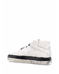 Мужские белые кожаные низкие кеды от Oxs Rubber Soul